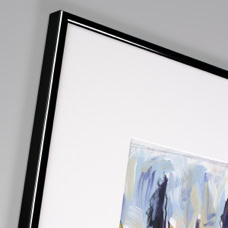 Alu-Wechselrahmen Profil R Schwarz