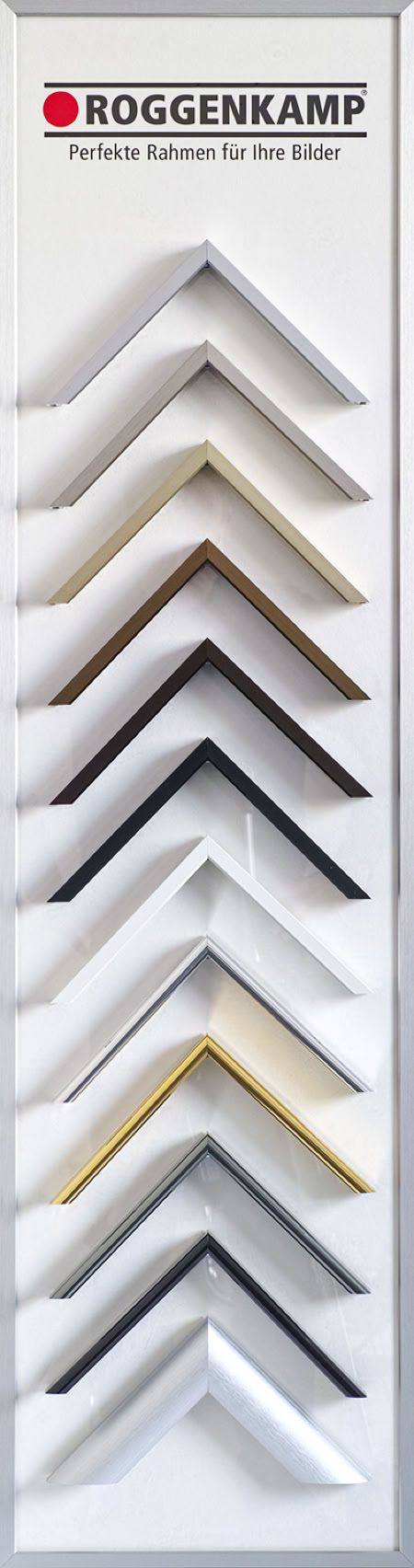 Display Rahmenwinkel im Alurahmen